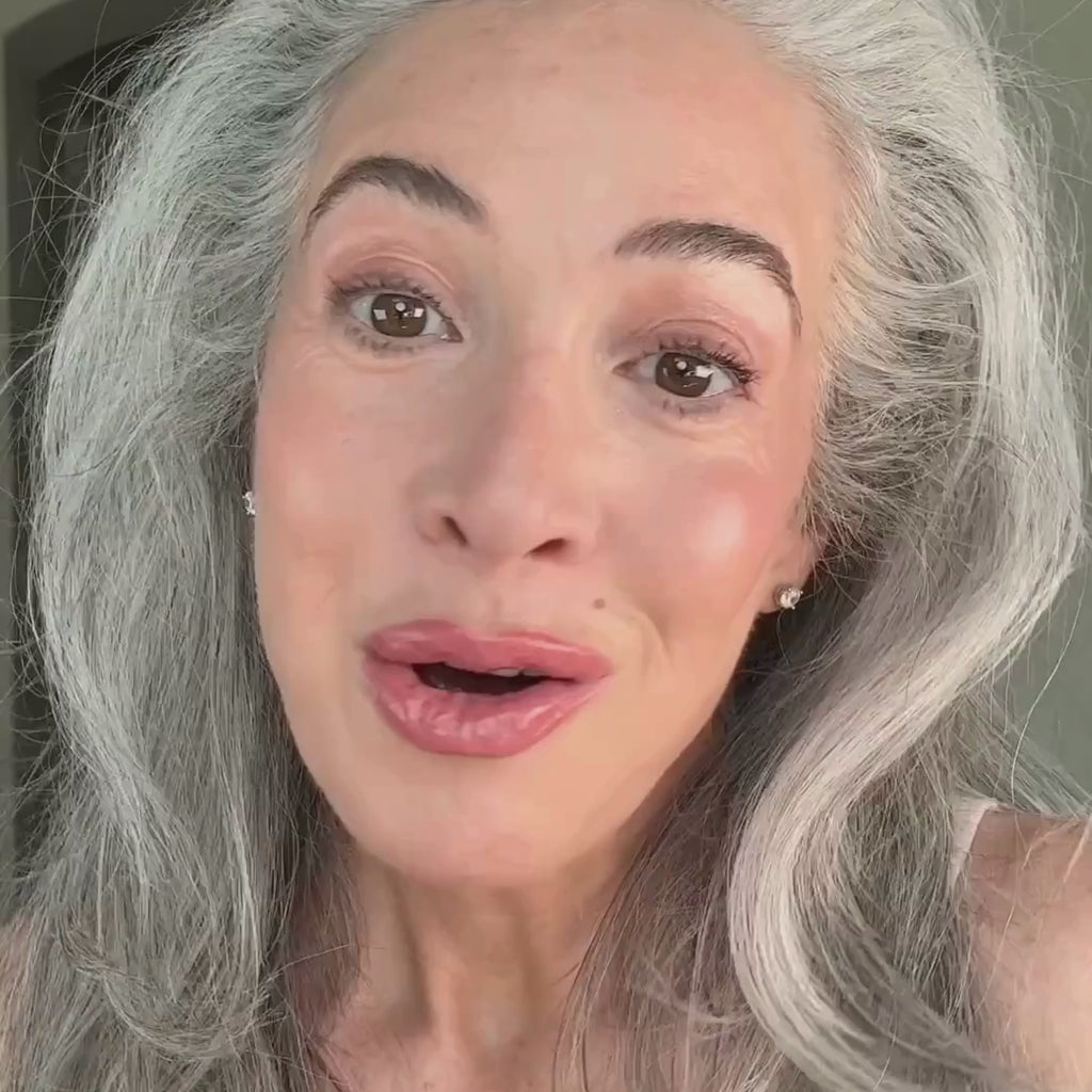 women showing how to apply Fluffy Brow wax from Wunderbrow